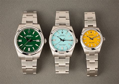 rolex oyster perpetual stainess band 18|rolex oyster color chart.